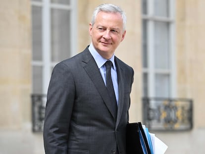 El ministro francés de Economía y Finanzas, Bruno Le Maire, en el palacio del Elíseo, en París, el pasado 26 de abril.