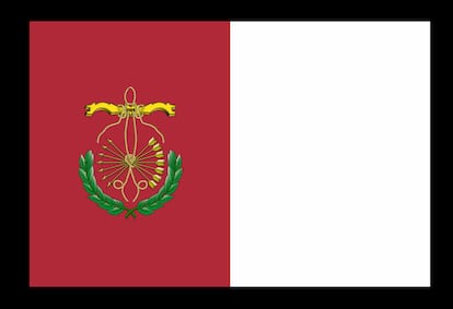 Diseño de la nueva bandera de Guadix, aprobada por su ayuntaimento y pendiente de aceptación por parte de la Junta de Andalucía.