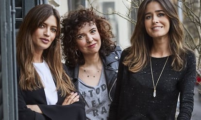 Sara Carbonero, Mayra del Pilar e Isabel Jiménez.