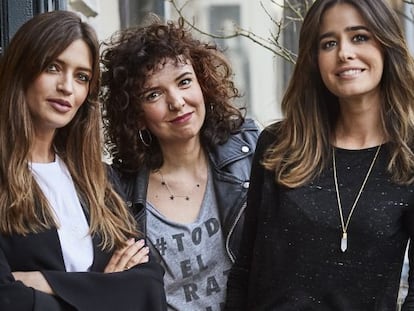 Sara Carbonero, Mayra del Pilar e Isabel Jiménez.