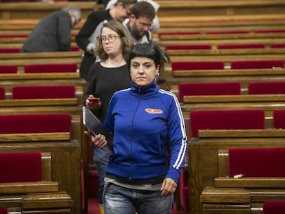 La diputada de la CUP Anna Gabriel. 