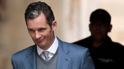 Iñaki Urdangarin, a su salida de la Audiencia de Palma.