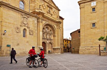 Peregrinos a Santiago en Santo Domingo de la Calzada.