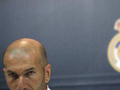 Zidane, en una rueda de prensa.