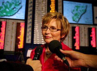 Helen Zille, el jueves en Pretoria.