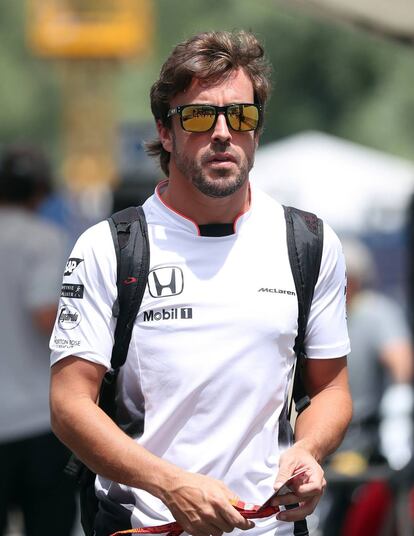 Alonso, este jueves en el circuito de Spielberg.