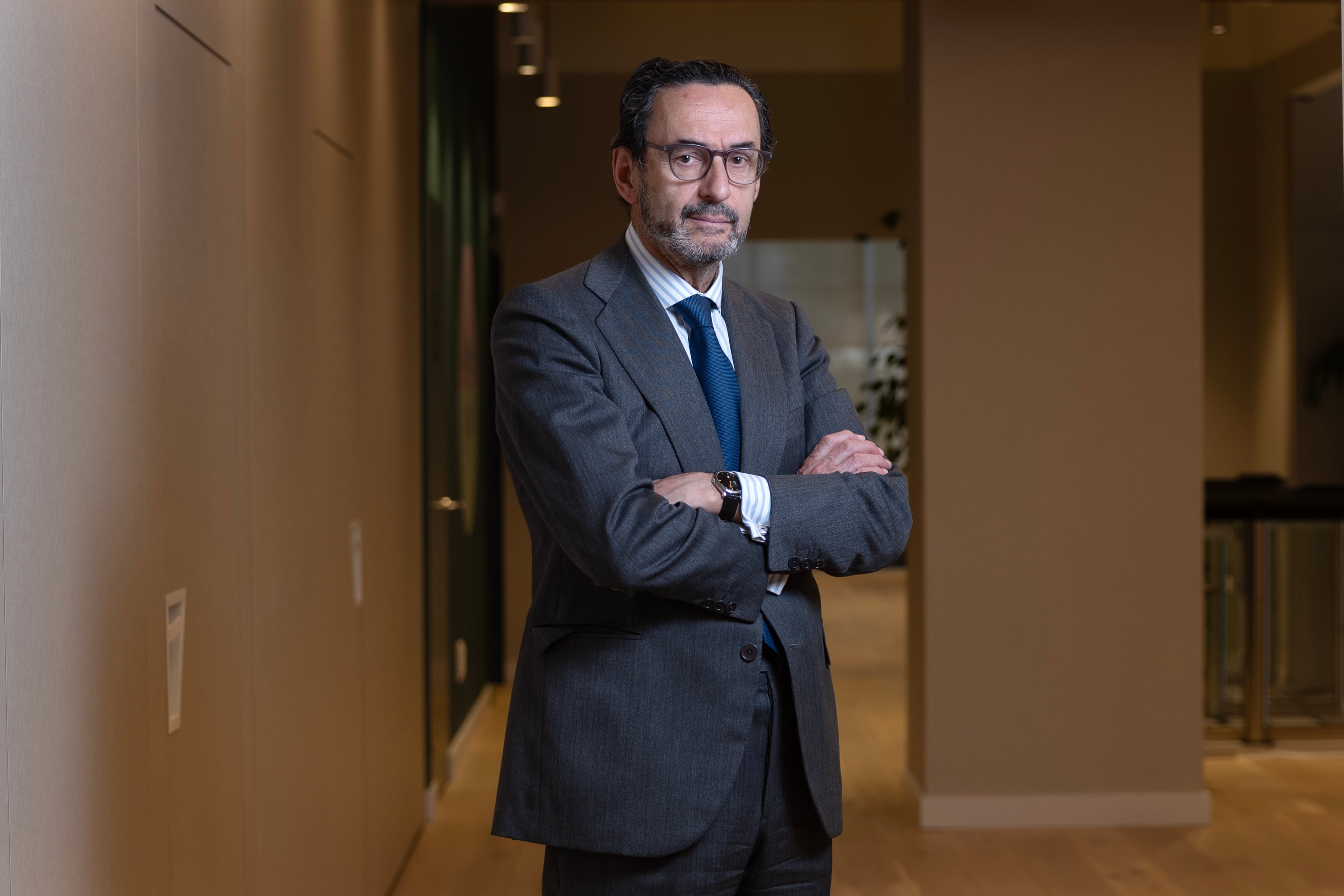 Enrique Sanz Fernández-Lomana, en la sede de la Mutualidad de la Abogacía en Madrid.