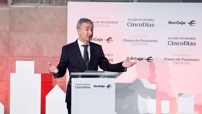 Víctor Iglesias, consejero delegado de Ibercaja, durante un evento del banco.
