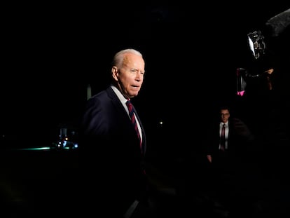 Joe Biden, en la Casa Blanca, este miércoles.