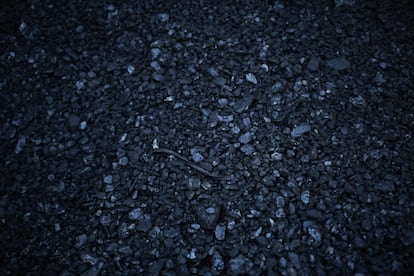 Carbón extraído en la mina La Escondida, en Caboalles de Arriba, la última abierta en la provincia de León.