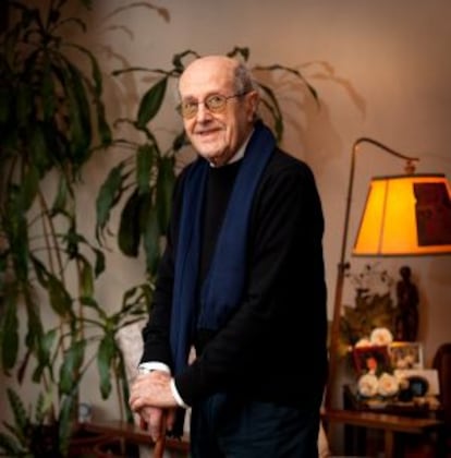 Manoel de Oliveira, retratat a casa seva, a Porto, el desembre del 2009.