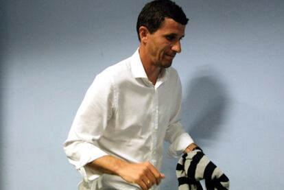 El entrenador Xabi Gracia.