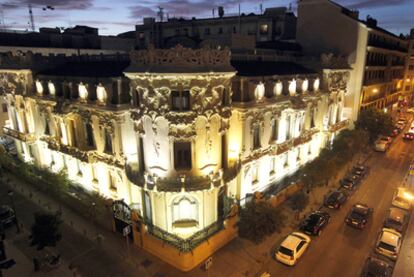 Vista de la sede de la SGAE en Madrid.