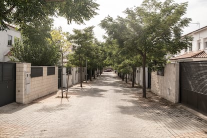 Una de las calles de la colonia Cuatro Vientos.