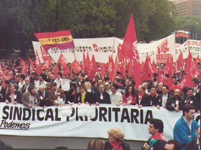 Manifestación celebrada en 1989.