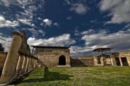 Vista de las termas Stabiane en Pompeya, cerca de Nápoles, Italia. EFE/Archivo