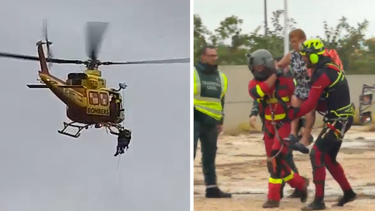 Los vídeos de los rescates en la Comunidad Valenciana durante la dana ‘Adam’