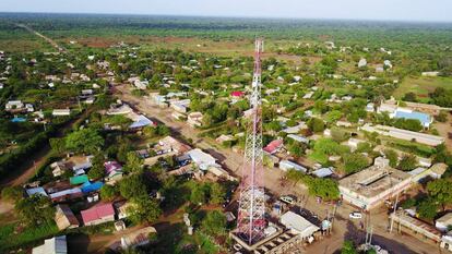 Una antena de Safaricom.