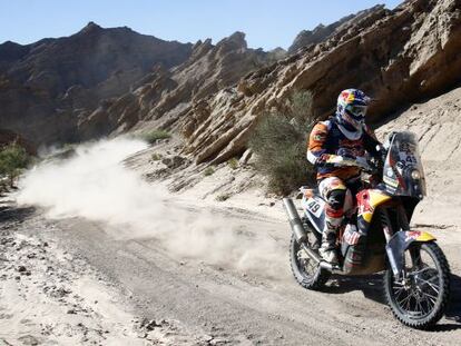 Antoine Meo, en la und&eacute;cima etapa del Dakar 