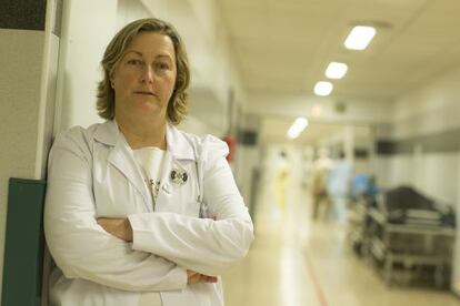 Carmen Varela en el Hospital de Santiago 