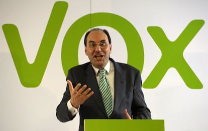 Alejo Vidal-Quadras, en un momento del mitin.