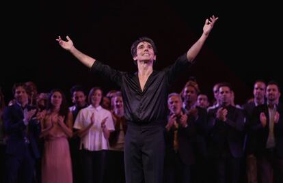 El bailarín Joaquín De Luz tras su actuación este domingo en el Lincoln Center de Nueva York.