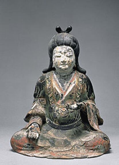<I>Deidad</I> expuesta en la muestra <I>Shinto: el arte sagrado del antiguo Japón</I>.