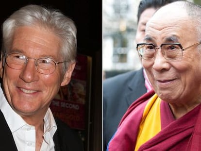 Richard Gere y el Dalai Lama.