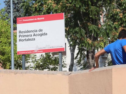 Uno de los acogidos en Hortaleza salta el muro del centro