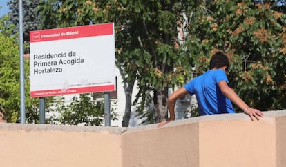 Uno de los acogidos en Hortaleza salta el muro del centro