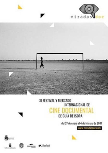 Cartel del festival y mercado de cine documental Miradasdoc, en Guía de Isora (Tenerife).