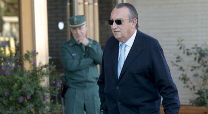 Carlos Fabra, a su llegada a los juzgados de Castellón.