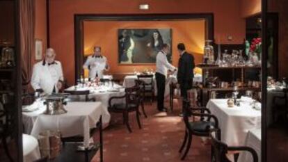 Interior del restaurante Zalacaín.