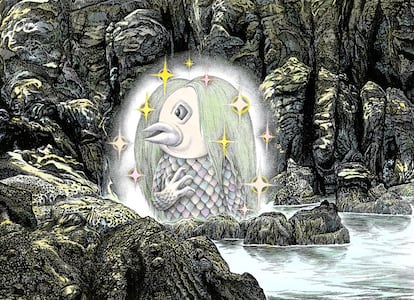 Los japoneses han recurrido a lo largo de siglos a una increíble variedad de presencias sobrenaturales para protegerse de las enfermedades. Cuando el país progresó, los 'yokai' se convirtieron en lo que ahora es una parte fundamental del folclore nacional y una base para las creaciones del Estudio Ghibli, entre muchos otros. Amabie ha sido protagonista de algunas ilustraciones de Shigeru Mizuki, la mente detrás de la serie manga GeGeGe no Kitaro, fallecido en 2015. La cuenta de su editorial, Mizuki Productions, compartió una de sus creaciones en Twitter el pasado 17 de marzo. Astiberri ha publicado las ilustraciones de Mizuki en España.