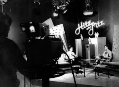 Grabación del programa 'Hitz eta Pitz' en 1985.