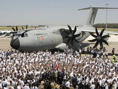 Presentación en Sevilla del A400M el pasado 26 de junio.