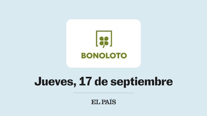 Sorteo de La Bonoloto jueves 17 septiembre 2026