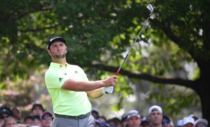 Jon Rahm, durante la primera jornada del Masters.