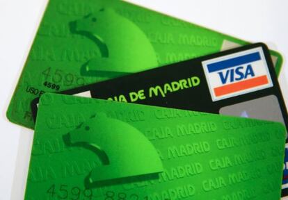 Tarjetas de crédito de Caja Madrid.