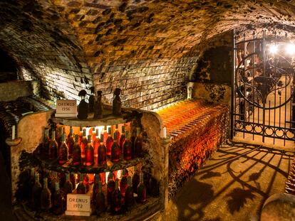 Bodega subterránea de Oremus en Tolscva (Hungría).