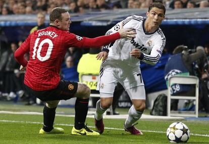 Rooney marca a Cristiano. 