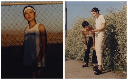 A la izquierda, “Archie en Palm Springs”. A la derecha, “Sam y Lindsey en Oakland”.