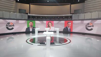 Debate a tres en TVE el 19 de julio de 2023