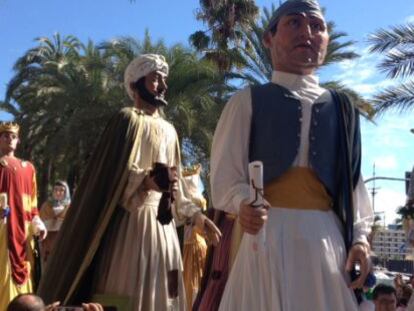 La dans&agrave; en la Explanada de Alicante.