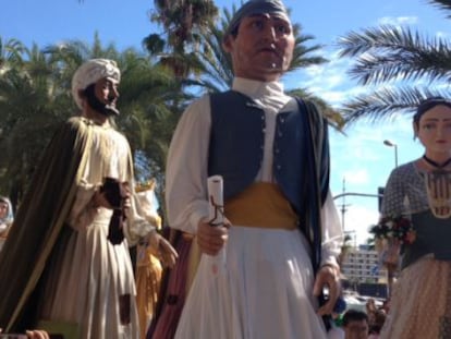 La dans&agrave; en la Explanada de Alicante.