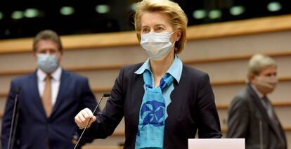 La presidenta de la Comisión Europea, Ursula von der Leyen.
 
 
 