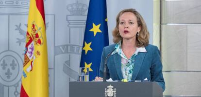 La vicepresidenta de Asuntos Económicos, Nadia Calviño.