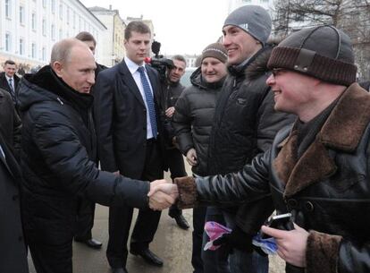 Vlad&iacute;mir Putin, durante su visita a Magad&aacute;n (Siberia).
