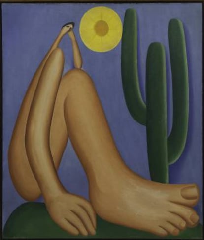 Abaporu (1928) pertenece al Museo de Arte Latinoamericano de Buenos Aires.