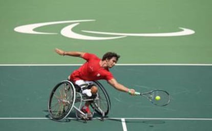 Daniel Caverzaschi, durante un partido en Río.